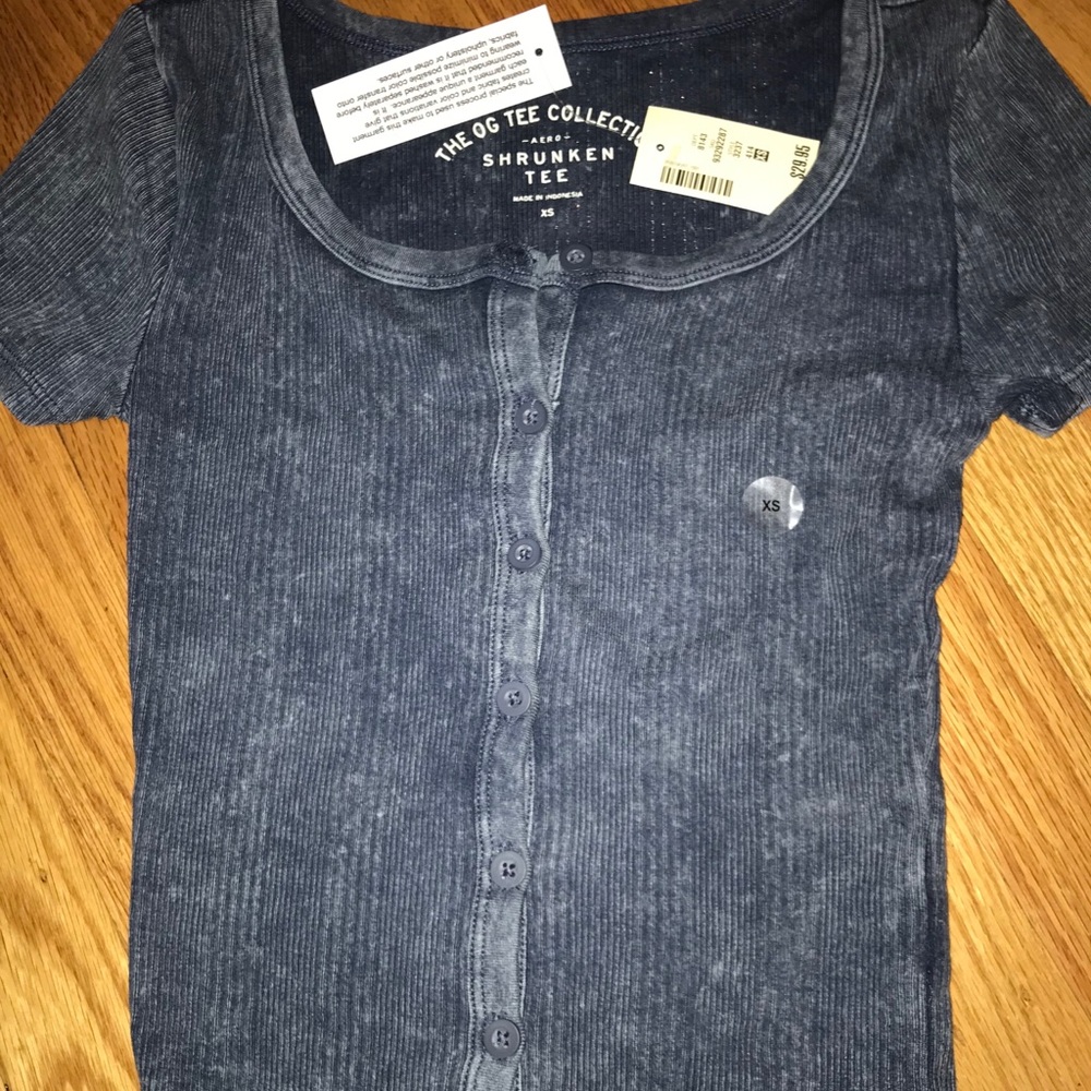 Navy Blue Bodycon T-shirt